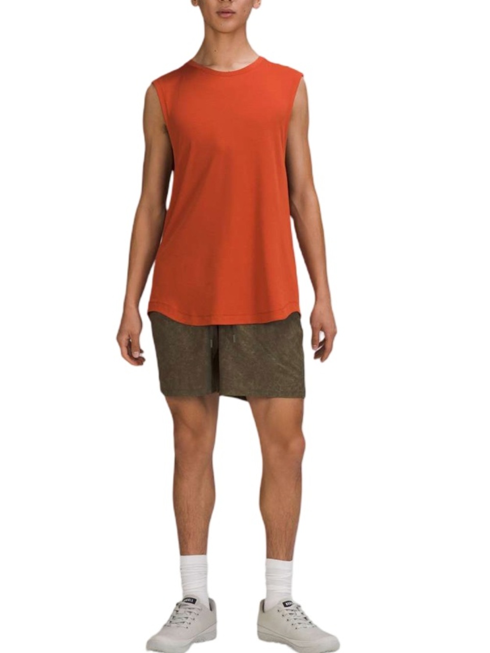 Lululemon Mens T.H.E. Linerless Short 7” Inseam Grave Dust Dark Olive Multi M - Picture 4 of 8